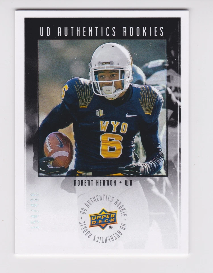 2014 UD Upper Deck RC Authentics Rookies UA-49 Robert Herron 154/430 Cowboys - Image 1 of 2