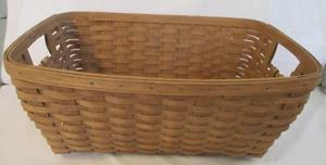 Vintage Retired Longaberger 1980's Laundry Basket 24" x 17" x 9.5" with Handles - Picture 1 of 8