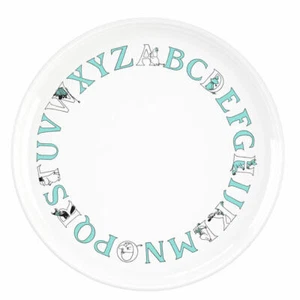 Rig Tig Plate Moomin ABC Turqouise, dinner plate, plastic, turquoise, 20 cm - Picture 1 of 3