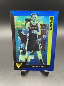 Jakob Poeltl 2020-21 Panini Flux Blue Prizm Refractor #161
