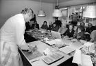 Master chef Gunnar Forsell shows French cooking... - Vintage Photograph 2319407