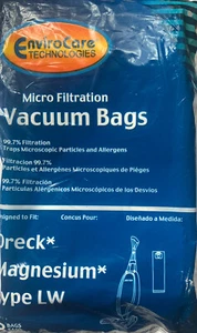 EnviroCare Replacement Vacuum Bags for Oreck Magnesium Type LW Uprights 8 Pack - Picture 1 of 7