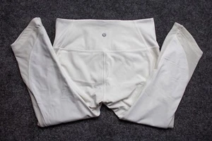 Lululemon Ready Set Go Crop 21" White Women's Size 8 - Picture 1 of 9