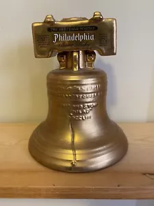 Vintage Philadelphia Whiskey Bicentennial Dekanter Liberty Bell 22k Gold Finish - Bild 1 von 5