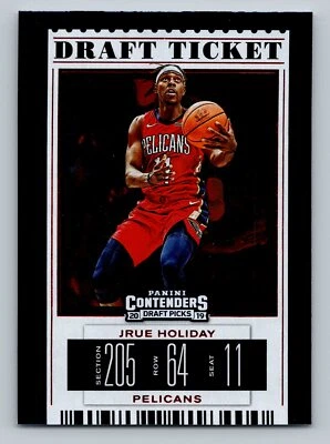2019 Panini Contenders Draft Picks #23 Jrue Holiday Draft Ticket Red Foil - Image 1 of 2