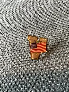USA Flag Victory/Virginia/Vanderbilt Vintage Pin America ๐บ๐ธ - Picture 1 of 2