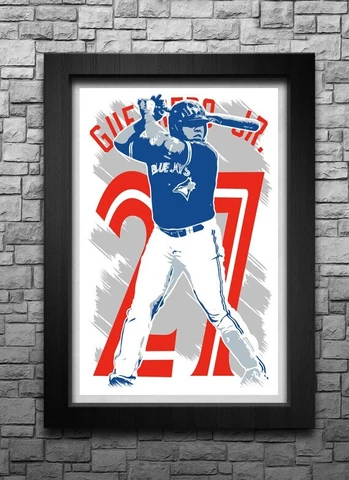 VLADIMIR GUERRERO JR. art print/poster TORONTO BLUE JAYS FREE S&H! JERSEY Cover