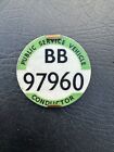PSV Public Service Vehicle Bus Coach Conductor Cap Badge BB 97960 Yorkshire