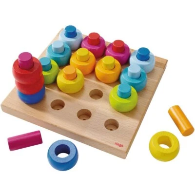 HABA Rainbow Whirls Pegging Game (Made in Germany) - Image 1 of 4