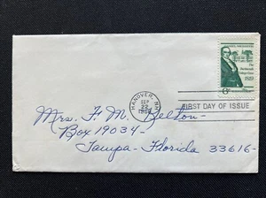 1380 Daniel Webster Dartmouth College FDC No Cachet Sep 22 1969 Hanover NH - Picture 1 of 2