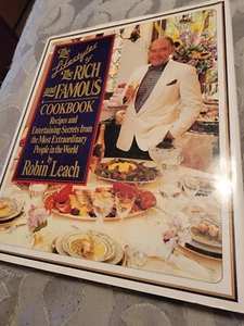The Lifestyles Of The Rich & Famous Cookbook By Robin Leach Signed - Picture 1 of 5