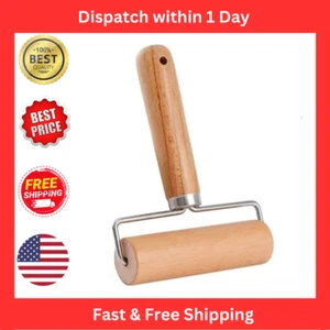 Pizza Rolling Pin Small Rolling Pin Nonstick Wooden Dough Roller For Pastry Tort - Picture 1 of 6