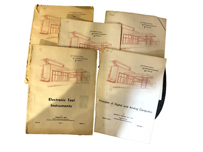 Lot of 5 Vintage International Correspondence Schools Texts ICS Electronics - Image 1 of 4