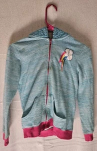 My Little Pony Rainbow Dash Zippered Hoodie Girls 10/12 - Picture 1 of 10