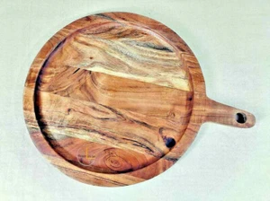 Pizza Platter Wooden For Kitchen | Cutting Board | Serving Board | Chopper Board - Picture 1 of 4