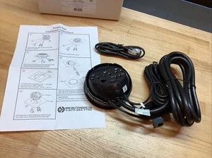 Power Tap Grommet with Hidden Power Center w/ 3 Power & 1/Cat5E + 2 USB Jacks - Picture 1 of 15