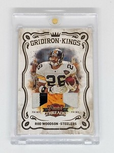 2010 Panini Threads Gridiron Kings Materials Prime #41 Rod Woodson /25 Steelers