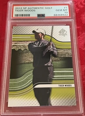 2012 UD Tiger Woods SP AUTHENTIC #1 PSA 10 CARD 🐐 ￼ - Image 1 of 2