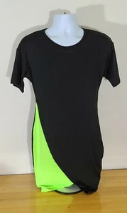 NWOT Women's Black And Green Asymmetric Dress Unbranded Large L - Picture 1 of 4