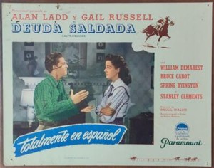 Stanley Clements & Gail Russell talking Salty O'Rourke org movie Lobby Card 784