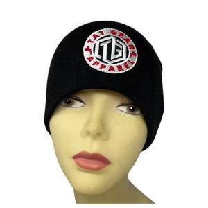 Decky Tat Gear Apparel Acrylic Knit Cuffless Beanie 1 Each Black and Gray NEW - Picture 1 of 10