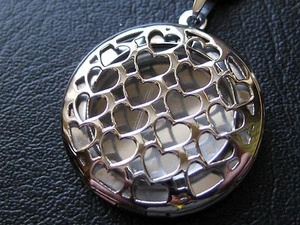 Herzen Ketten Anhänger Edelstahl Medaillon Herz    / ES 608 - Imagen 1 de 11