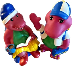Vintage 90’s Barney the Dinosaur Coin Banks Back to School And  Bedtime Barney - Picture 1 of 6