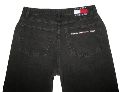 Tommy Hilfiger Freedom Jeans Men's Tag Size 36x32 - Measures 34x31.5 Black Y2K - Image 1 of 4