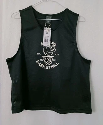 BRAND NEW Adidas Black Basketball Signature 1970 Mesh Jersey Top Sz.Medium  - Image 1 of 4