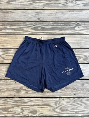 Pantalones Cortos Vintage 2001 XFL Los Angeles Xtreme Champion Adulto XL Azul Y2K Nylon LA Foto 1 de 4