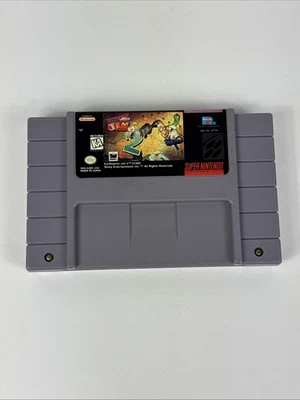 Earthworm Jim 2 Auténtico Genuino SNES Super Nintendo *LIMPIADO Y PROBADO* Foto 1 de 4