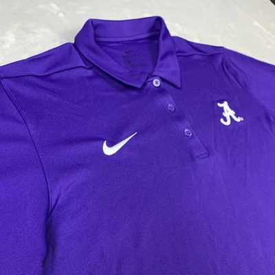Nueva Camisa Polo Nike Dri-Fit Alabama Carmesí Marea Para Mujer Mediana Púrpura Muestra Foto 1 de 4