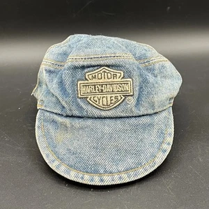 Sombrero de mezclilla Harley Davidson perro gato motociclista - parche bordado - mediano - Imagen 1 de 6