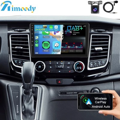 DAB+ Android 15 Autoradio Für Ford Transit Custom 2018-2023 Carplay GPS 2+32GB - Bild 1 von 4