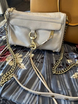 Rebecca Mankoff, Small Leather Crossbody With Gold Hardware And Chain Detail - Image 1 of 4