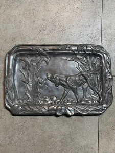 Vagabond House Hunting Dog Catch All Tray High Quality Pewter - Picture 1 of 12