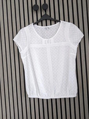 Debenhams The Collection White Blouse Size 16 Summer Embroidered - Image 1 of 4