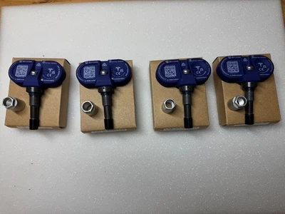 Set of 4 NEW OEM Tesla Model 3 S X Y Bluetooth TPMS Sensor with Nut 1490701-01-E - Image 1 of 4