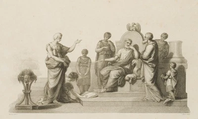 AGAR (*1773) nach BURNEY (*1760), Sybille von Cumae,  1802, Crayonmanier - Bild 1 von 4