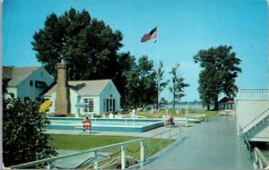 Vtg Sans Souci Michigan MI The Old Club St Clair Flats Postcard - Picture 1 of 2