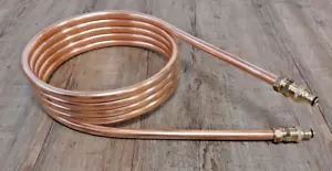 Spirale Kupferrohr 18x1mm 5m Außendurchm. 31cm Poolheizung GARDENA ANSCHLUSS - Bild 1 von 4