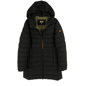 Camel Active Schwarz Kapuze Gepolstert Parka Jacke Größe Eu 36 UK 8 US - Bild 1 von 13