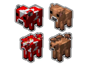#1338 Mooshroom Impermeable Vinilo Adhesivo Calcomanía Troquelada - Imagen 1 de 5