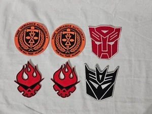 Bam Box patches & more! Loki Time Variance, Transformers Autobot & Decepticon - Picture 1 of 2