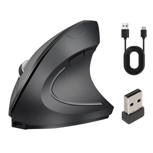 Vertical Mouse Ergonomic 2.4GHz Wireless, 3 Adjustable DPI 800/1200/1600 - Picture 1 of 10