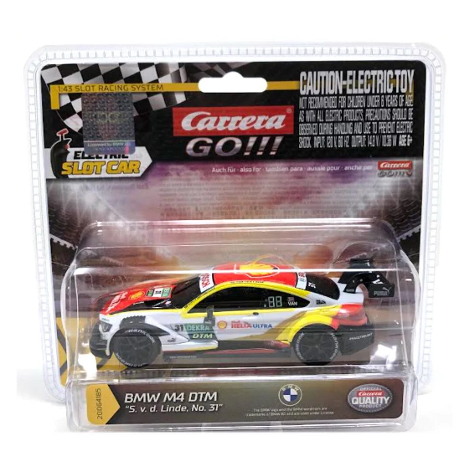 Carrera 20064185 BMW M4 DTM S. V. D. Linde 1 43 Scale Slot Car
