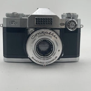 Vintage Antique Zeiss Ikon Contaflex Lens 2.8/50mm Synchro Compur READ! - Picture 1 of 8