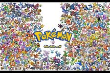 Affiche Pokémon Pokémon art mural décoration d'intérieur impression photo 16x24, 20x30, 24x36"
