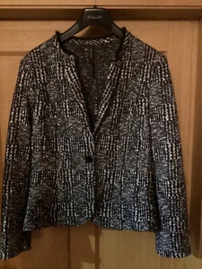 Marc Cain Black & White Check Jacket N5 - Picture 1 of 6
