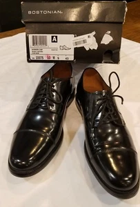 Bostonian Neu Schwarz Leder Herren Kinnon Kappe Zehe Oxford Schuhe. "verschiedene Größen" - Bild 1 von 9